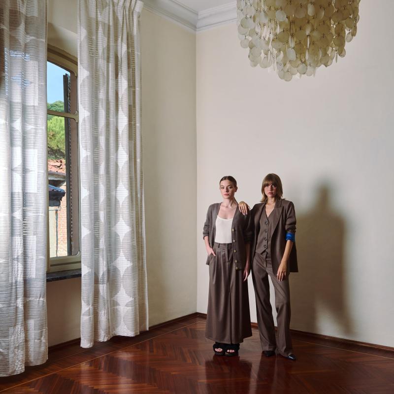 Spencer Clothing - Double outfit gonna Osaka con cardigan misto lana e giacca Billy con gilet Carter e pantalone Benny 