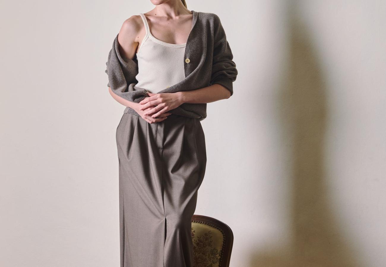 Spencer Clothing - Outfit gonna Osaka e cardigan misto lana