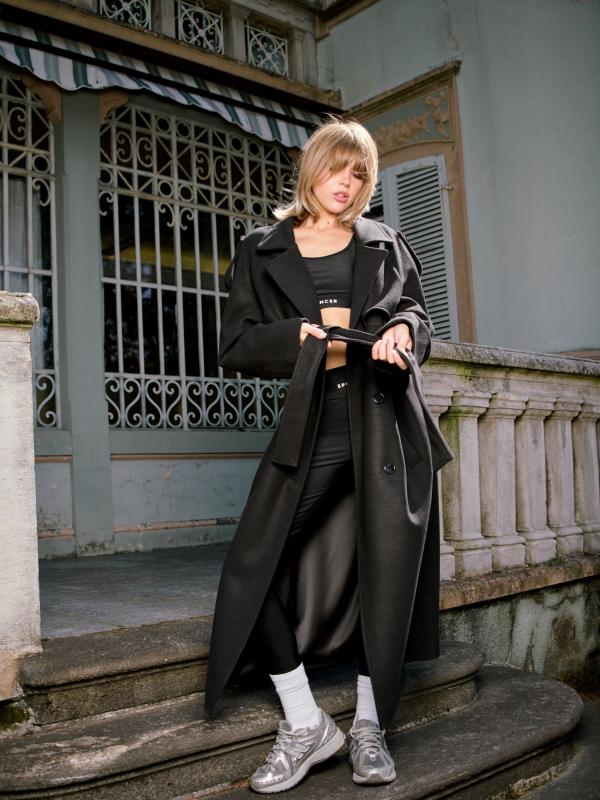 Spencer Clothing - Outfit top Alexi, leggings Volfi e cappotto Masha